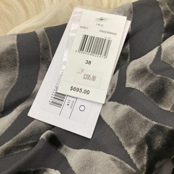 IRO Nimas one-sleeve draped devoré-velvet mini dress - Picture 10 of 15